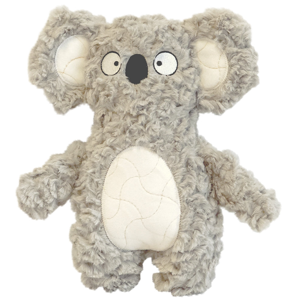 Nobby Hundespielzeug Koala Plüsch 27cm grau knisternd quietschend Hund Spielzeug