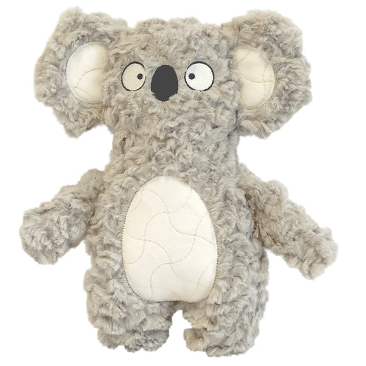 Nobby Hundespielzeug Koala Plüsch 27cm grau knisternd quietschend Hund Spielzeug