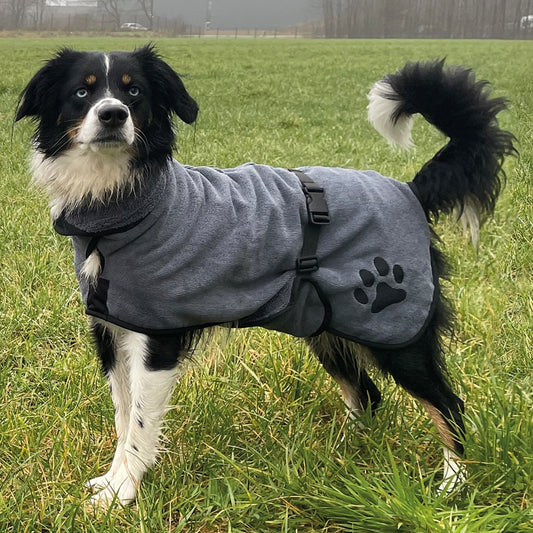 Nobby Hundebademantel Dry & Clean schnell trocknend Mikrofaser für Hunde Baden