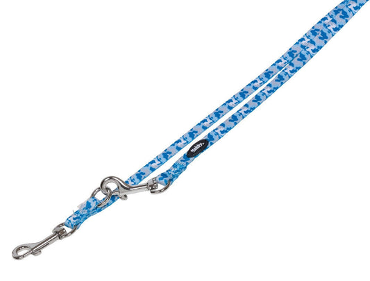 Nobby Führleine  Camouflage  hellblau L: 200 cm, B: 10 mm Hund Dog Leine