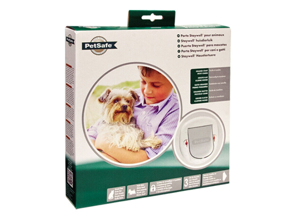 Nobby  PetSafe Tür 280weiss 4 Wege Freilauftür Katzenklappe Katze Cat