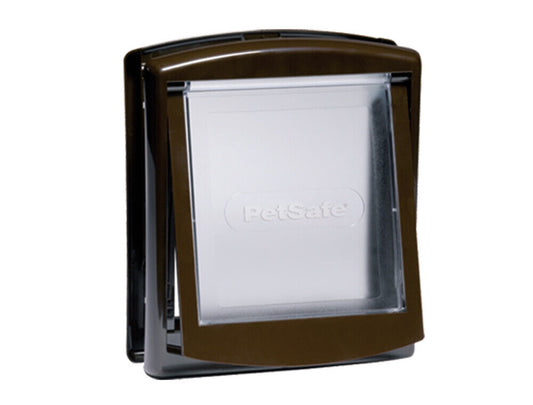 Nobby  PetSafe Tür 730braun / transparent 23,6 x 19,8 cm 2 Wege Freilauftür Katz