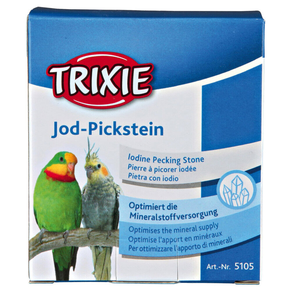 6 x Trixie Jod-Pickstein 20 g Vogel Wellensittich Sittich Kanarien*