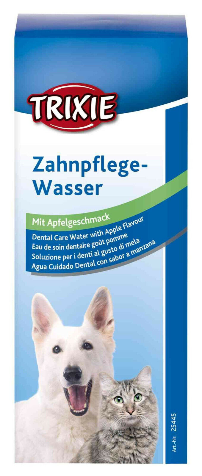 Trixie Zahnpflege-Wasser mit Apfelaroma 300 ml Maulhygiene Hund Katze 