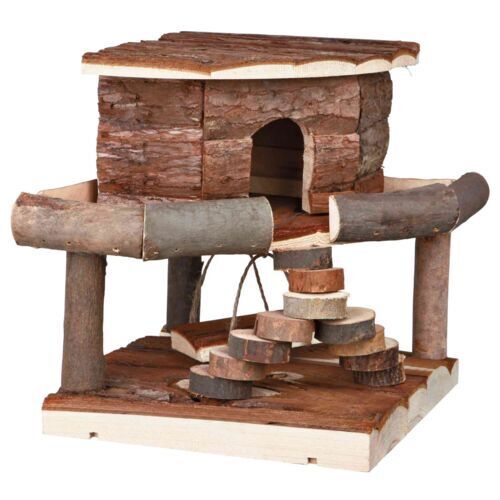 Haus Ida, Hamster, Rindenholz 19  20  19 cm Klein Nager