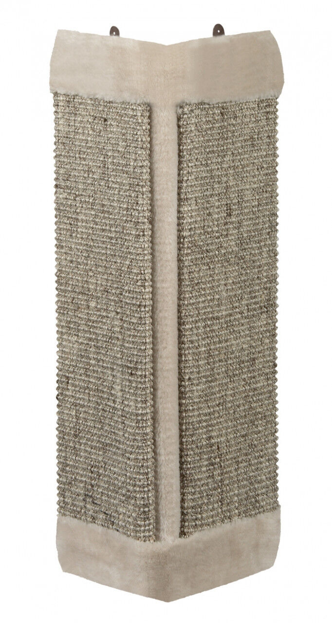 Nobby  Kratzecke mit Plueschgrau 61 x 32 cm Katze Brett