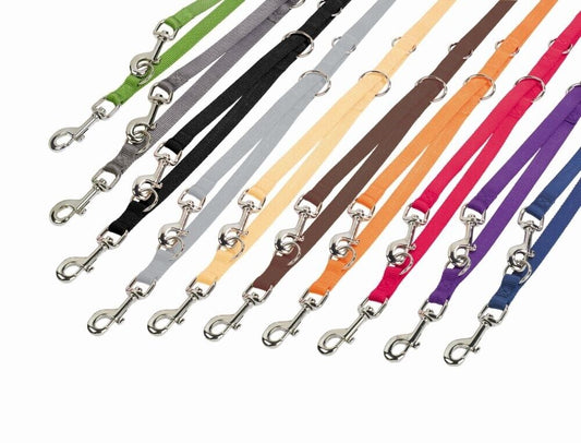 Nobby Führleine CLASSIC 200 cm - 10/15/20/25 mm - Nylon Leine Hundeleine 2 m
