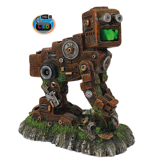Nobby  Aqua Ornaments "SCHROTT ROBOTER" mit LED14 x 8,7 x 14,7 cm Aquarium