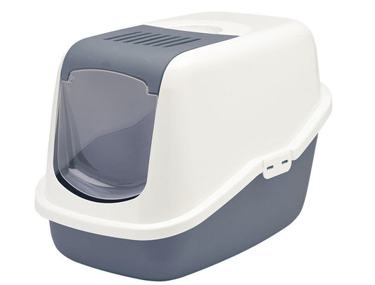 Nobby  Katzentoilette Nestor limitedstein blau-weiss 56 x 39 x 38,5 cm Katze Cat
