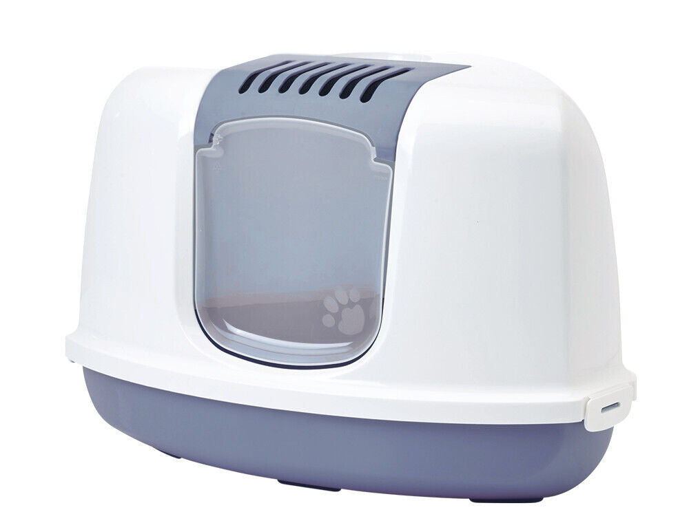 Nobby  Katzentoilette NESTOR CORNER blau-weiss 58,5 x 45,5 x 40 cm Katze Cat WC
