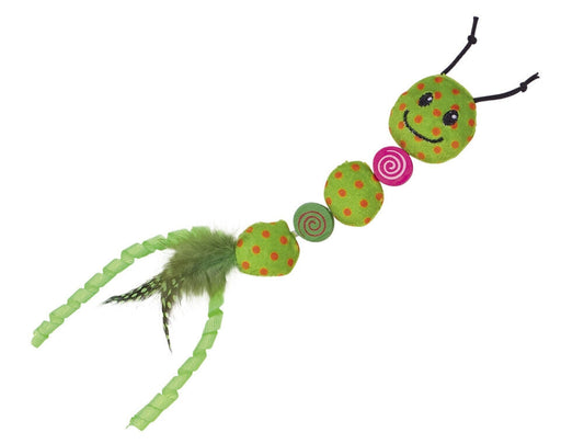 Nobby  Plüsch Wurm mit Catnipgruen 24 cm Katze Spielzeug Katzenminze