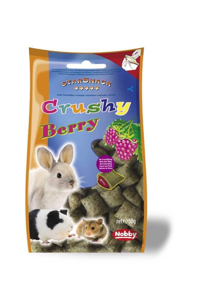 Nobby Crushy Berry 50 g, Nagersnack