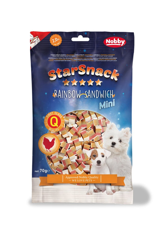 Nobby STARSNACK MINI Rainbow Sandwich 70g Leckerli Snack Hund