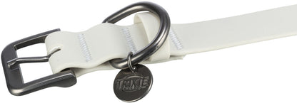 Trixie CityStyle Halsband Hund Dog Gurtband PVC-Ummantelung hellgrau