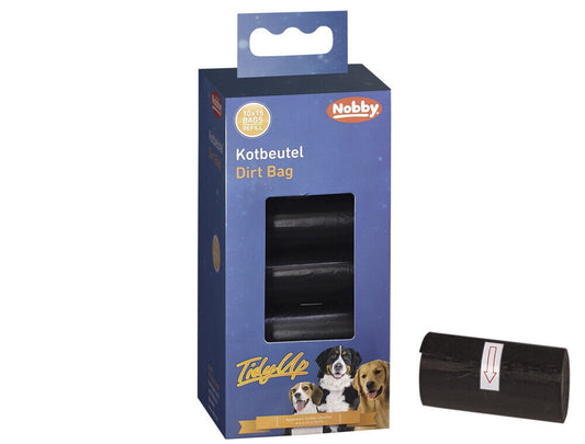 Nobby  TidyUp Kotbeutel Vorratspack schwarz 10 Rollen  15 Beutel Hund Dog