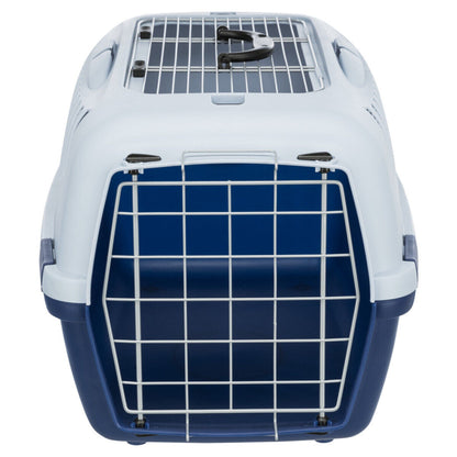 Trixie Transportbox Capri 3 Open Top dunkelblau/hellblau für Hunde Katzen
