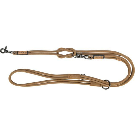 Trixie BE NORDIC V-Leine, Leder XS-L grau braun Hunde Leine