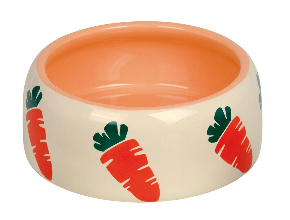 Nobby Napf  Keramik Futtertrog "CARROT"beige / orange 500 ml