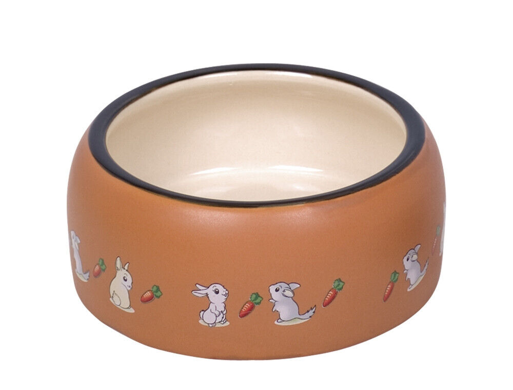 Nobby  Nager Keramik Futtertrog "Rabbit"? 14,5 x 5,5 cm, 0,5 l