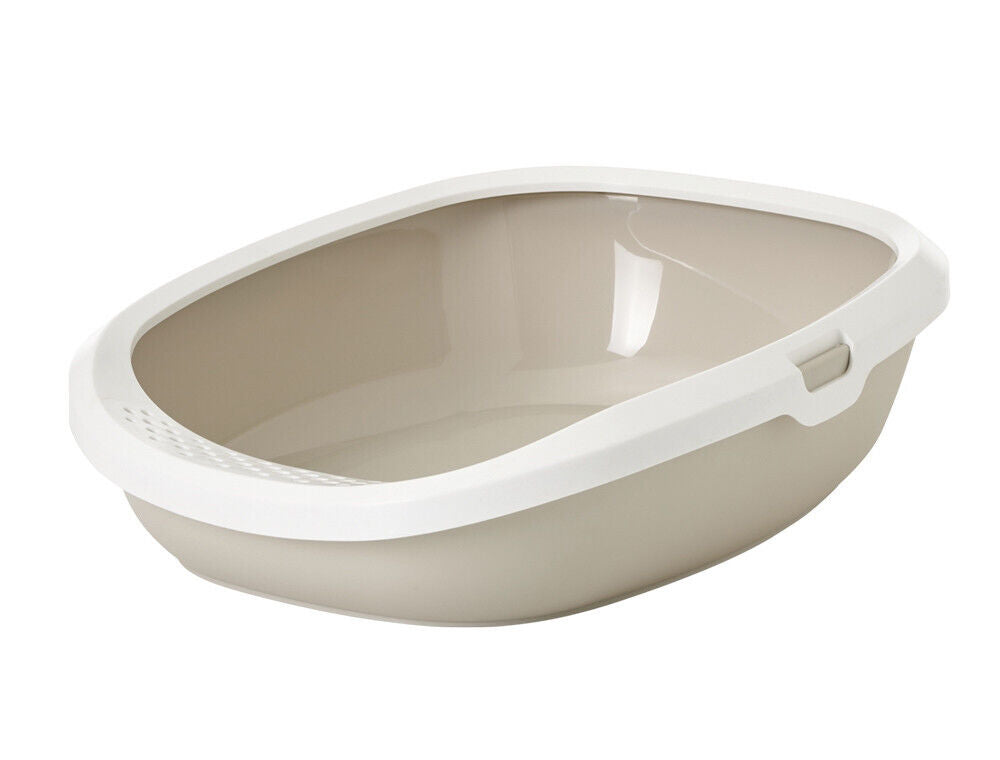 Nobby  Katzentoilette Gizmo Large mokka weiss 52 x 39,5 x 15 cm Katze Cat WC