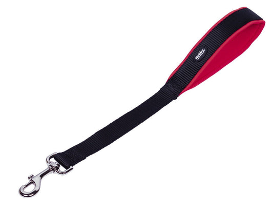 Nobby  Kurzführer Leine "Classic Preno"rot; L: 45 cm; B: 25/30 mm