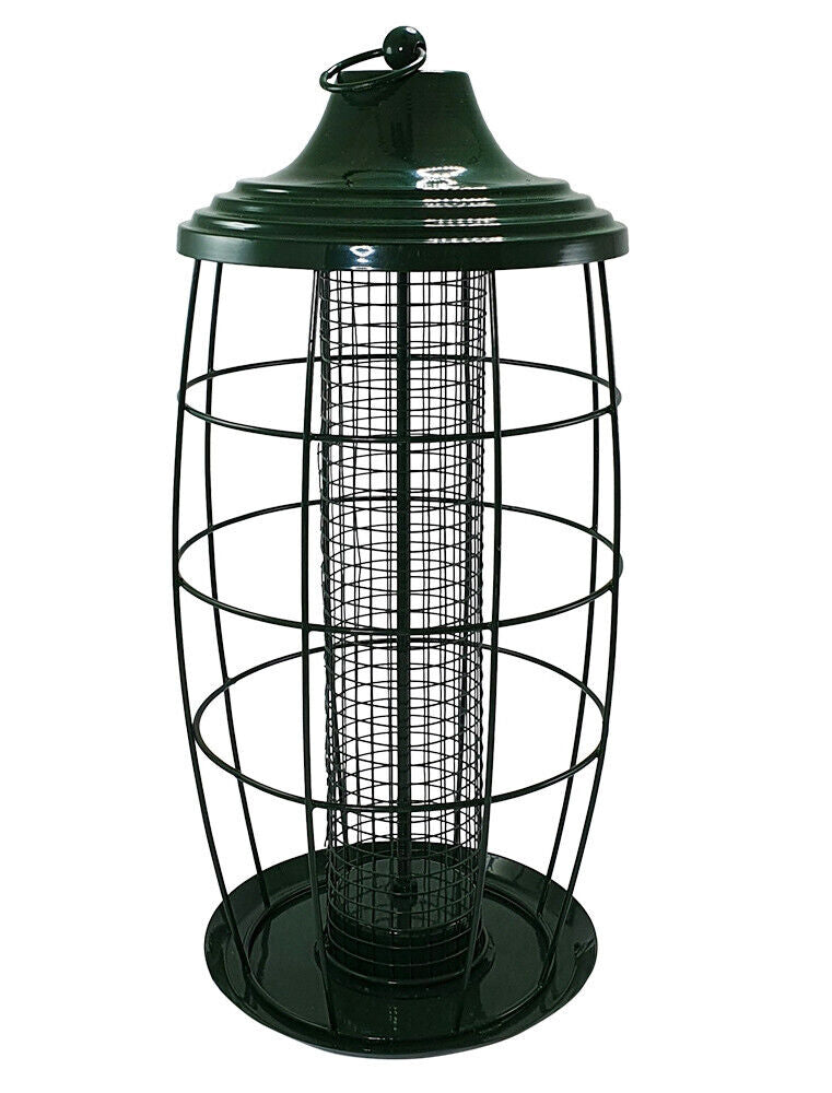 Nobby  Nobby Futtersäule mit Gitter 19 x 39 cm gruen Vögel draußen Streifutter