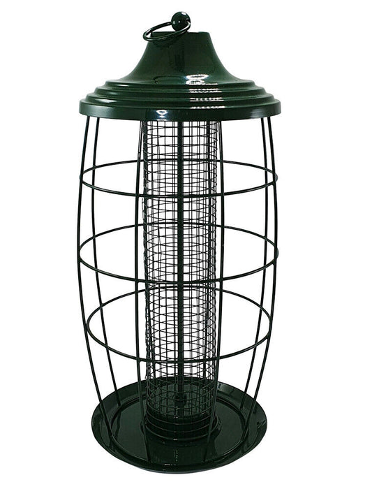 Nobby  Nobby Futtersäule mit Gitter 19 x 39 cm gruen Vögel draußen Streifutter