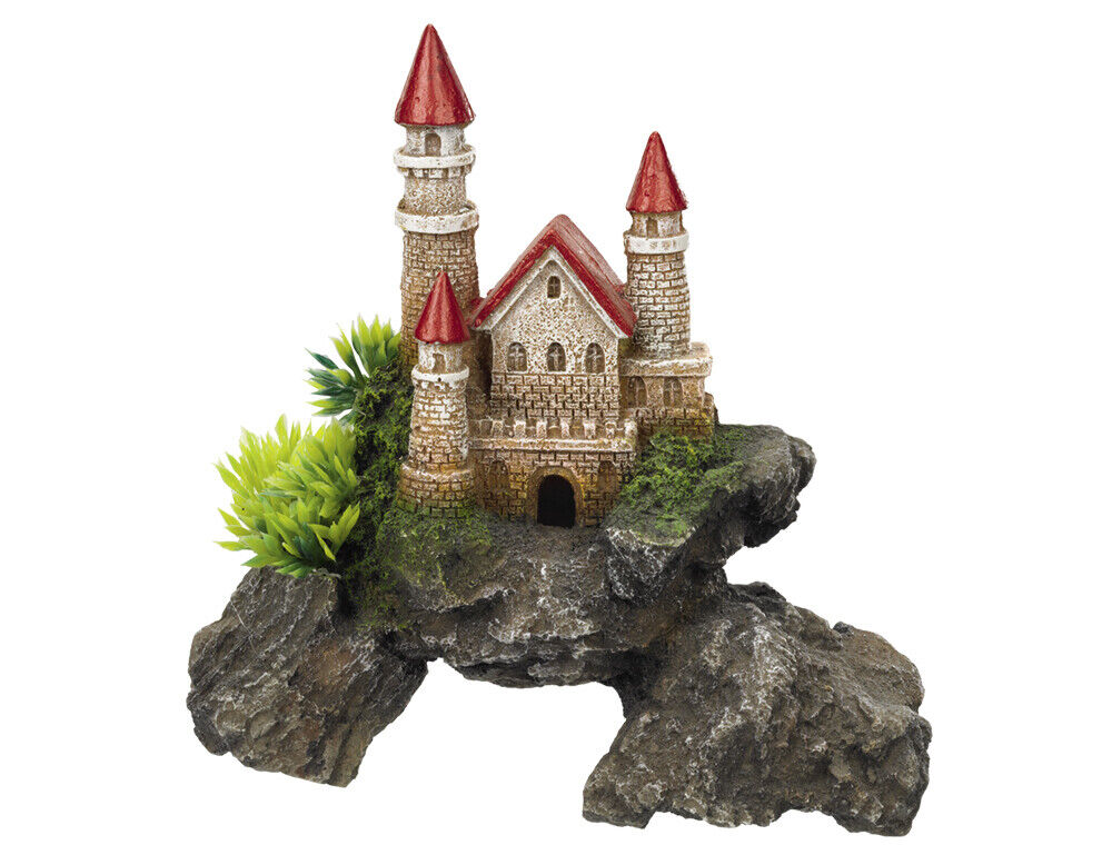 Nobby  Aqua Ornaments "SCHLOSS" mit Pflanzen15,5 x 8 x 15,5 cm
