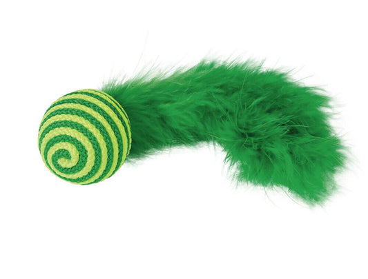 Nobby  Ball mit Rassel und Federn19 cm Katze Spielzeug Kauen Jagen