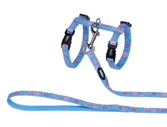 Nobby  Katzengarnitur Katze CatHeart Light Blue"hellblau