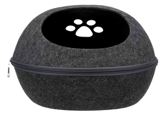 Höhle Katze Hund Liva, Filz 40  24  47 cm, anthrazit