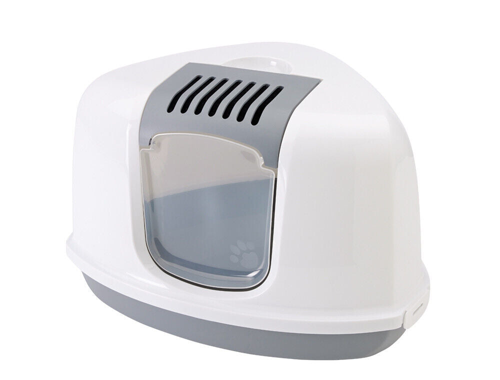 Nobby  Katzentoilette "NESTOR CORNER"grau / weiss 58,5 x 45,5 x 40 cm Katze Cat