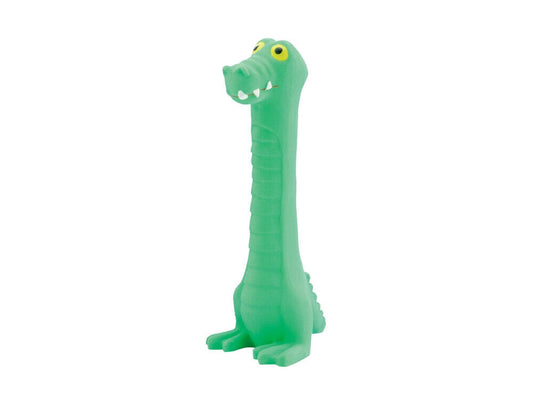 Nobby  Latex Lulatsch Krokodilgruen 18 cm Hund Spielzeug Kauen