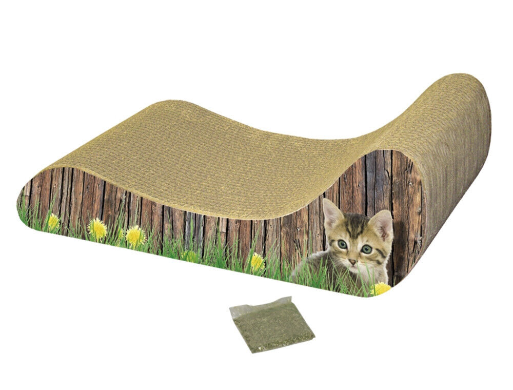 Nobby  Kratzbrett aus Karton "Lounge"48 x 21 x 16 cm Katze Brett