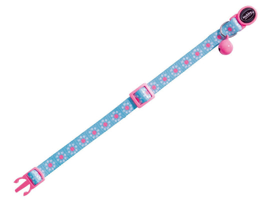 Nobby Katzenhalsband "Flower Blue" Katze Cat Halsband Nylon