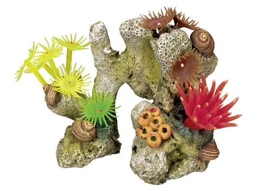 Nobby  Aqua Ornaments "KORALLE" mit Pflanzen11 x 7 x 8,5 cm Aquarium Fisch Deko