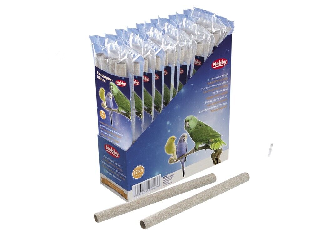 Nobby Sitzstangen Sandpapierhülsen 4 St 19cm hält Krallen Schnabel in Form Vögel