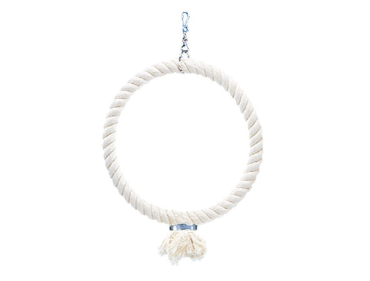 Nobby  Cage Toy, Kletterring aus Baumwolleweiss mittel; 29 cm Sittiche Papageien