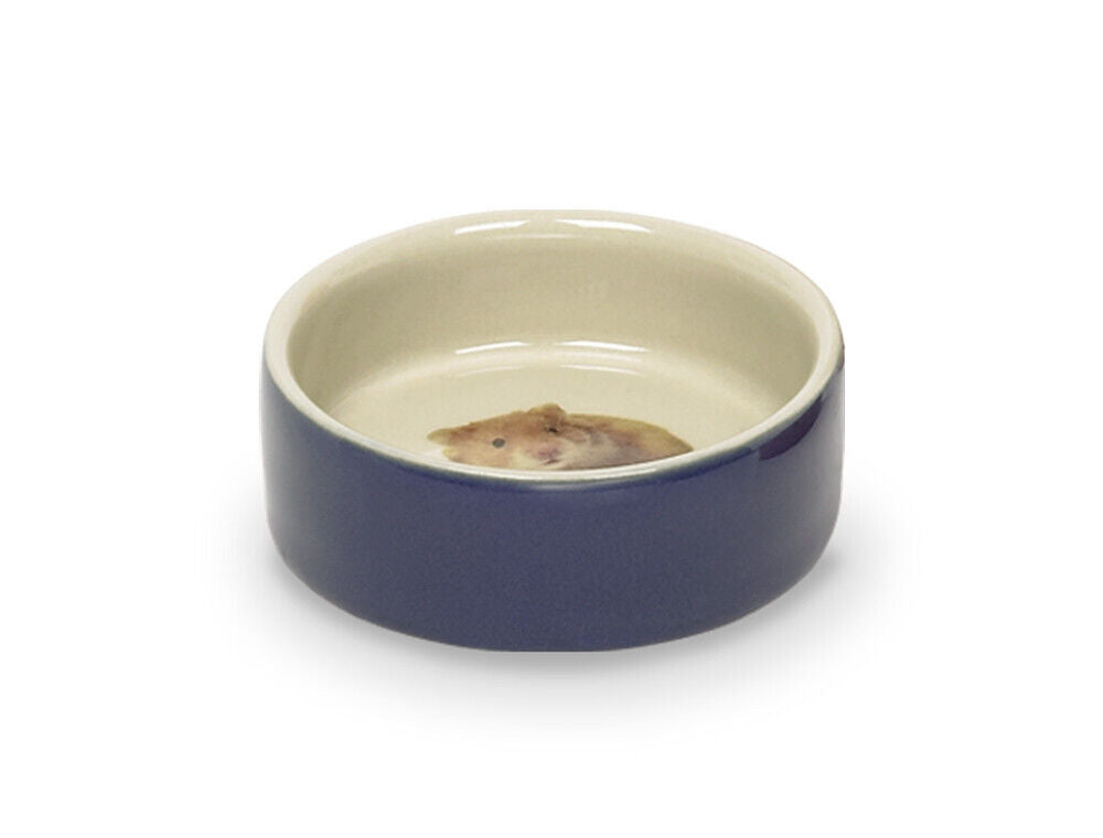 Nobby Napf  HAMSTER Nager Futter Keramikschaleblau  7,5 x 2,5 cm