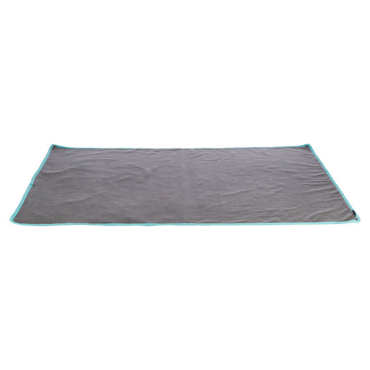 Trixie Nager Fleecedecke grau/türkis Pipi Pads Indoor Meerschweinchen Kaninchen