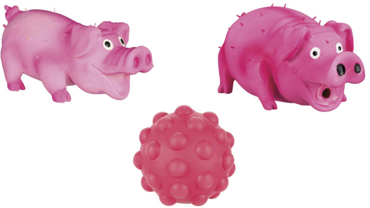 Borsteinschwein Hundespielzeug Ball Ultraschall-Stimme Latex Naturgummi Pig