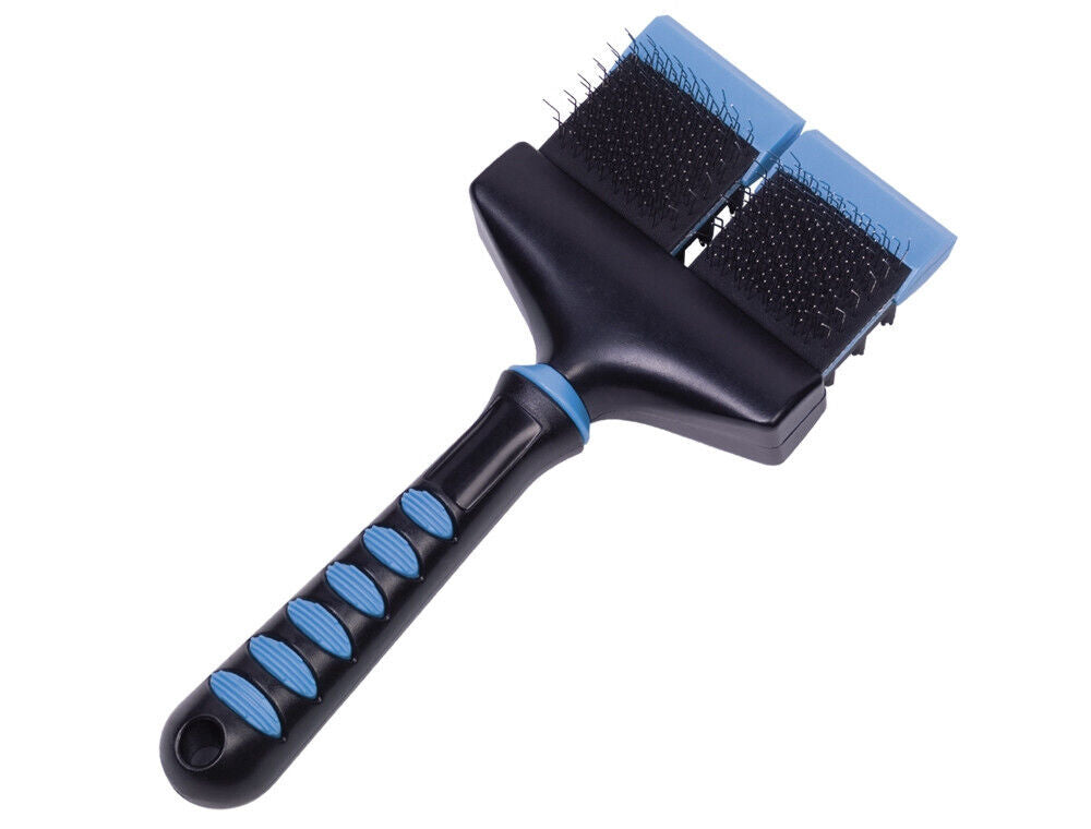 Nobby  COMFORT LINE flexible Buerste doppelt2 Koepfe Hund Katze Bürste Kamm