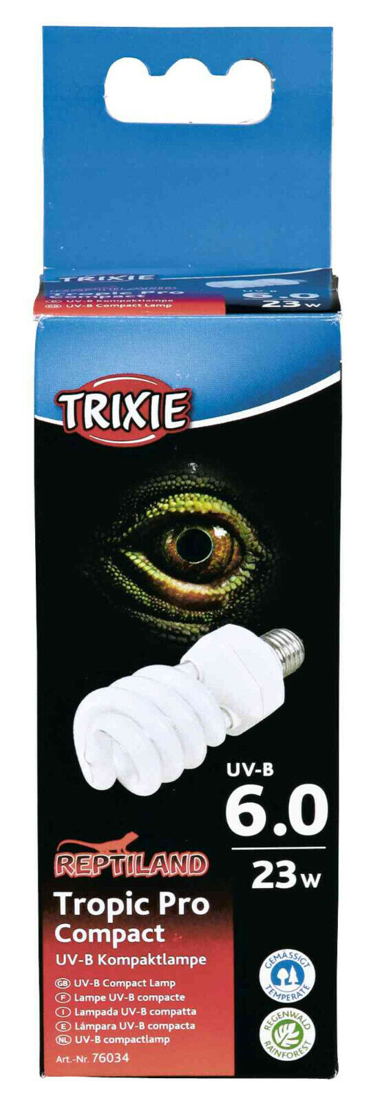 TRIXIE Reptiland Kompaktlampe für Reptilien Wärme-Spot-Lampe Terrarium