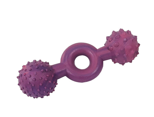 Nobby  Vollgumm Ringhantel15 cm lila/pink Hund Spielzeug Kauen