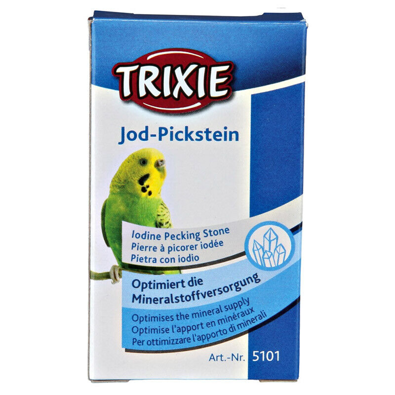 6 x Trixie Jod-Pickstein 20 g Vogel Wellensittich Sittich Kanarien*