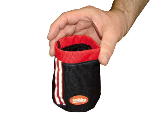 Nobby  Snackbeutel mit Schnappverschluss gross 13 x 13 cm Trainer Snack Tasche