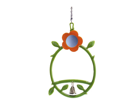 Nobby  Blumen Schaukel mit Glocke 17 cm Vögel Sittiche Kanarien
