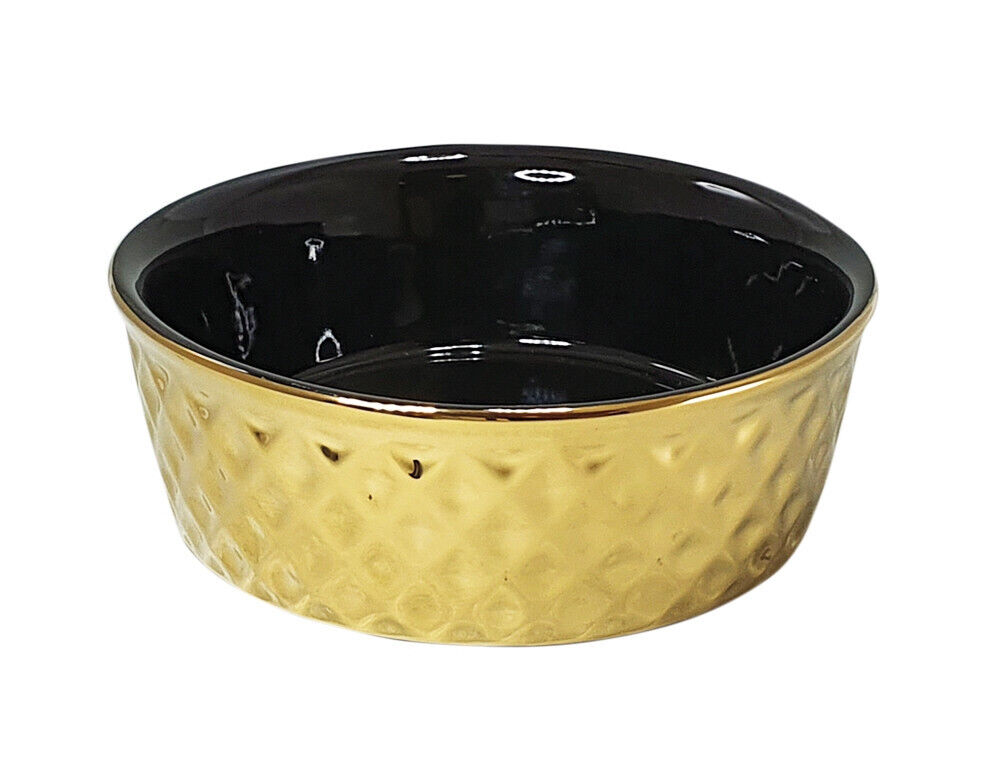 Nobby  Keramik Napf "Gold"gold/schwarz   15 x 6 cm, 0,50 l