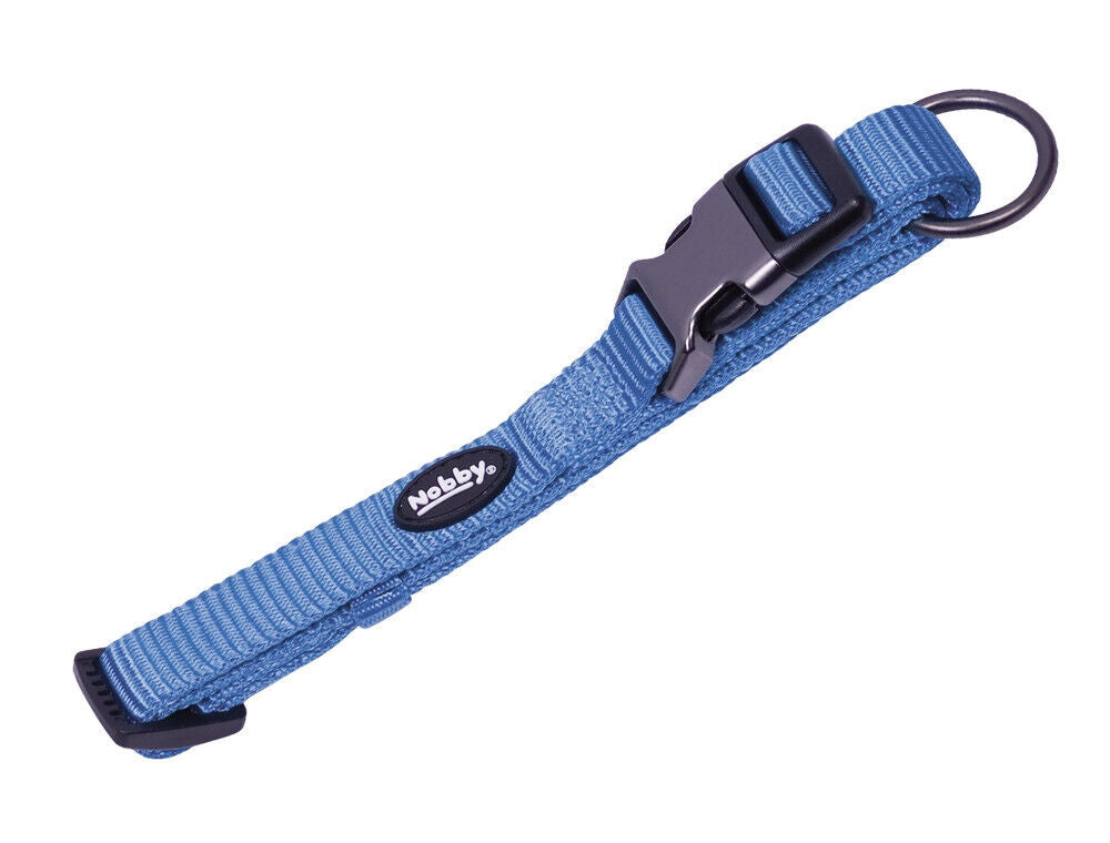 Nobby Halsband "Classic Comfort"  Hund Dog Nylon hell blau; L: 50-65 cm; B: 25