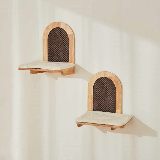 Nobby Katze Kletterwand Liege Cin 31x39x45cm cream Wandmontage Sisal Kratzbaum 